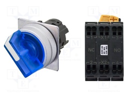 Switch: rotary; 22mm; LED; Pos: 2
