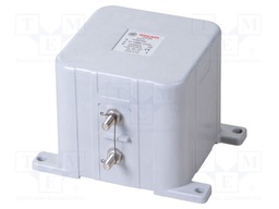 Capacitor: Polyurethane; 1.3mF; 900VDC; 120A; 165x165x153mm; ±5%