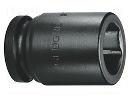 Socket; 6-angles,socket spanner,impact; 17mm; 1/2"; steel