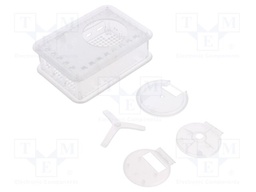Enclosure: for computer; Raspberry Pi 4 B; semi-transparent