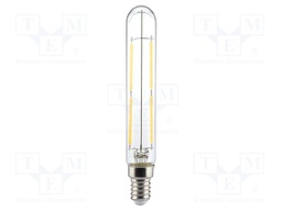 LED lamp; white warm; E14; 220÷240VAC; 400lm; P: 4W; 300°; 3000K