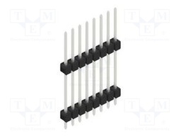 Connector: pin strips; pin header; male; PIN: 8; 2.54mm; THT; 1x8