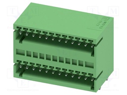 PCB headers, nominal cross section: 0.5 mm?, color: green, n