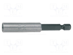 Holder; Overall len: 50mm; Mounting: 1/4" (C6,3mm),1/4" (E6,3mm)