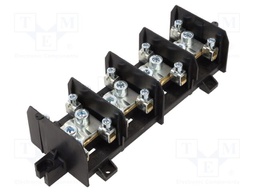 Splice terminal: distribution block; 232A; screw terminal; black