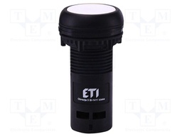 Switch: push-button; 22mm; NC; white; IP65; flat; E; Pos: 2; Ø22.5mm