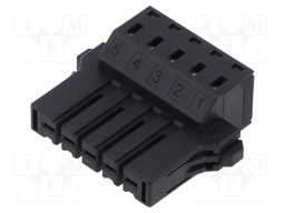 Pluggable terminal block; 5.08mm; ways: 5; straight; plug; female