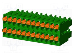 Connector: pluggable terminal block; plug; female; straight; 5.5A