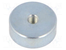 Magnet: permanent; neodymium; 40N; Ø: 13mm; H: 4.5mm; steel