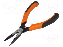Pliers; straight,half-rounded nose,elongated; B: 39mm; C: 15mm