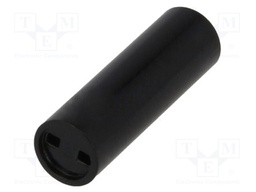 Spacer sleeve; LED; Øout: 5mm; ØLED: 3mm; L: 14mm; black