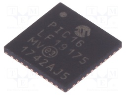 PIC microcontroller; Memory: 14kB; SRAM: 1024B; EEPROM: 256B; SMD