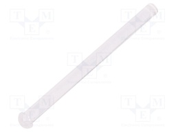 Fibre for LED; round; Ø2mm; Front: convex; straight; UL94V-0