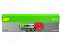 Battery: alkaline; AA; 1.5V; non-rechargeable; Ø14.5x50.5mm