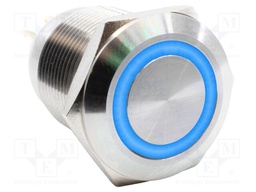 Switch: vandal resistant; SPST-NO + SPST-NC; 2A/24VDC; IP67; blue