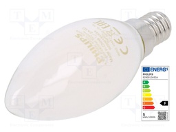 LED lamp; warm white; E14; 230VAC; 470lm; 4.3W; 2700K; CRImin: 80