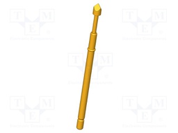 Test needle; Operational spring compression: 4mm; 5A; Ø: 2mm; 1.5N