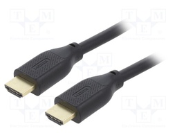 Cable; HDMI 2.1; HDMI plug,both sides; 2m; black; Core: Cu