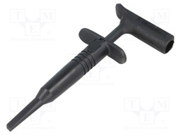 Clip-on probe; hook type; 15A; 1kVDC; black; 116.84mm