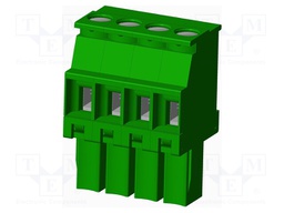 Connector: pluggable terminal block; plug; female; angled 90°