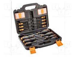 Kit: screwdrivers; Phillips,Pozidriv®,slot,Torx®; 30pcs.