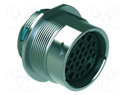 Connector: circular; socket; female; 25A; 200V; PIN: 27; IP67; silver