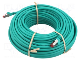 Patch cord; S/FTP; 6; stranded; Cu; LSZH; green; 30m; halogen free