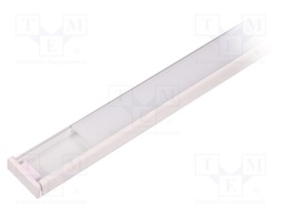 Profiles for LED modules; white; surface; white; L: 2m; aluminium