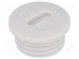 Stopper; PG7; IP54; Mat: polystyrene; light grey