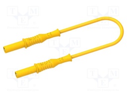 Test lead; 20A; banana plug 4mm,both sides; insulated; Len: 2m