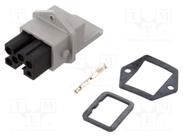 Connector: rectangular; ST; socket; female; PIN: 5; silver plated