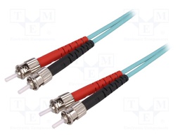Connector: fiber optic; patchcord; multi mode duplex (MM); male