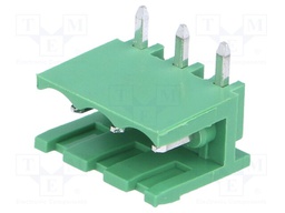 Pluggable terminal block; 5mm; ways: 3; angled 90°; socket; male
