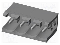 Connector: pluggable terminal block; socket; male; on PCBs
