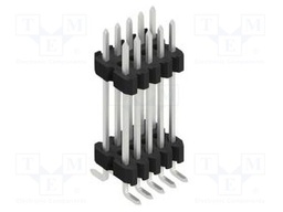 Connector: pin strips; pin header; male; PIN: 10; 1.27mm; SMT; 2x5