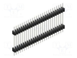Connector: pin strips; pin header; male; PIN: 25; 1.27mm; THT; 1x25