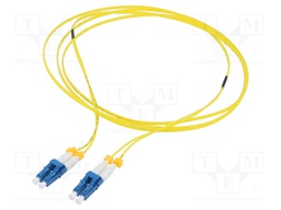 Fiber patch cord; OS2; LC/UPC,both sides; 2m; LSZH; yellow