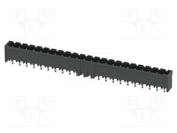 PCB headers, nominal cross section: 2.5 mm2, color: black, n