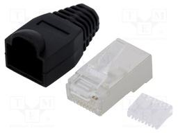 Plug; RJ45; PIN: 8; Cat: 6; shielded,with protection; Layout: 8p8c
