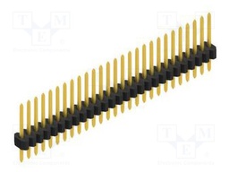 Connector: pin strips; pin header; male; PIN: 27; 1.27mm; THT; 1x27