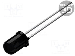 Photoresistor; 5.8mm; λp max: 940nm; 30V; Lens: black; Front: convex