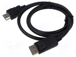 Cable; DisplayPort 1.1,HDMI 2.0; DisplayPort plug,HDMI plug; 1m