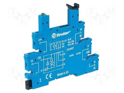 Socket; PIN: 5; 6A; 250VAC; Mounting: DIN; Leads: spring clamps; IP20