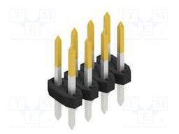 Connector: pin strips; pin header; male; PIN: 8; 2mm; THT; 2x4; 100V