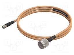 Test lead; SMA male,plug type N male; Len: 0.6m; brown-beige