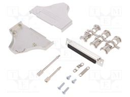 D-Sub; PIN: 37; plug; female; turned contacts; angled; soldering