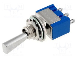 Switch: toggle; Pos: 3; SP3T; ON-OFF-(ON); 6A/125VAC; -10÷55°C; 1kV