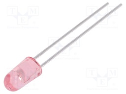 LED; oval; red; 880mcd; 35/70°; Front: convex; 20mA; 2÷2.4V