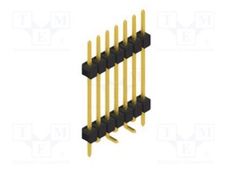 Connector: pin strips; pin header; male; PIN: 7; 2.54mm; SMT; 1x7