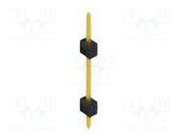 Connector: pin strips; pin header; male; PIN: 1; 2.54mm; THT; 1x1